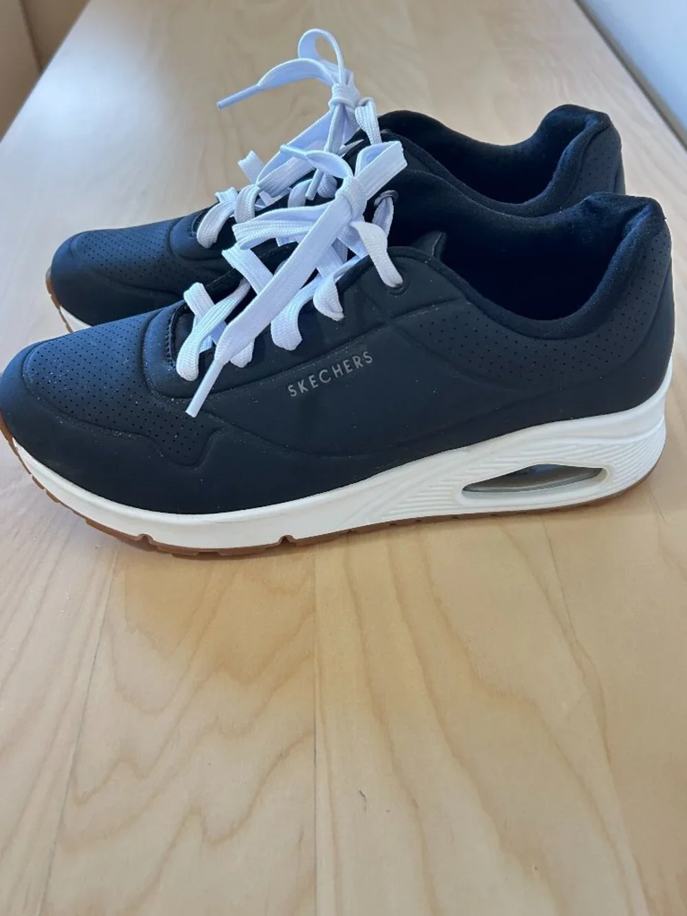 Skechers Women's Uno Stand On Air Sneakers Black Size 9 - Picture 6 of 9